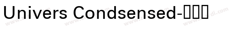 Univers Condsensed字体转换